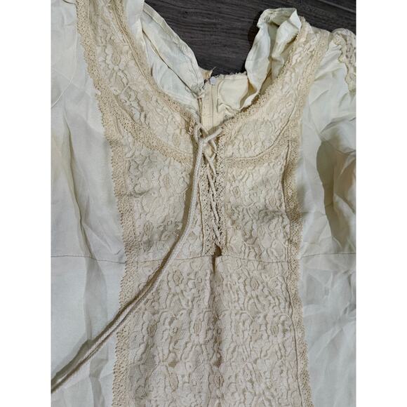 Vintage 70s Gunne Sax Jessica McClintock Prairie Cottage Dress 11 - Picture 5 of 11